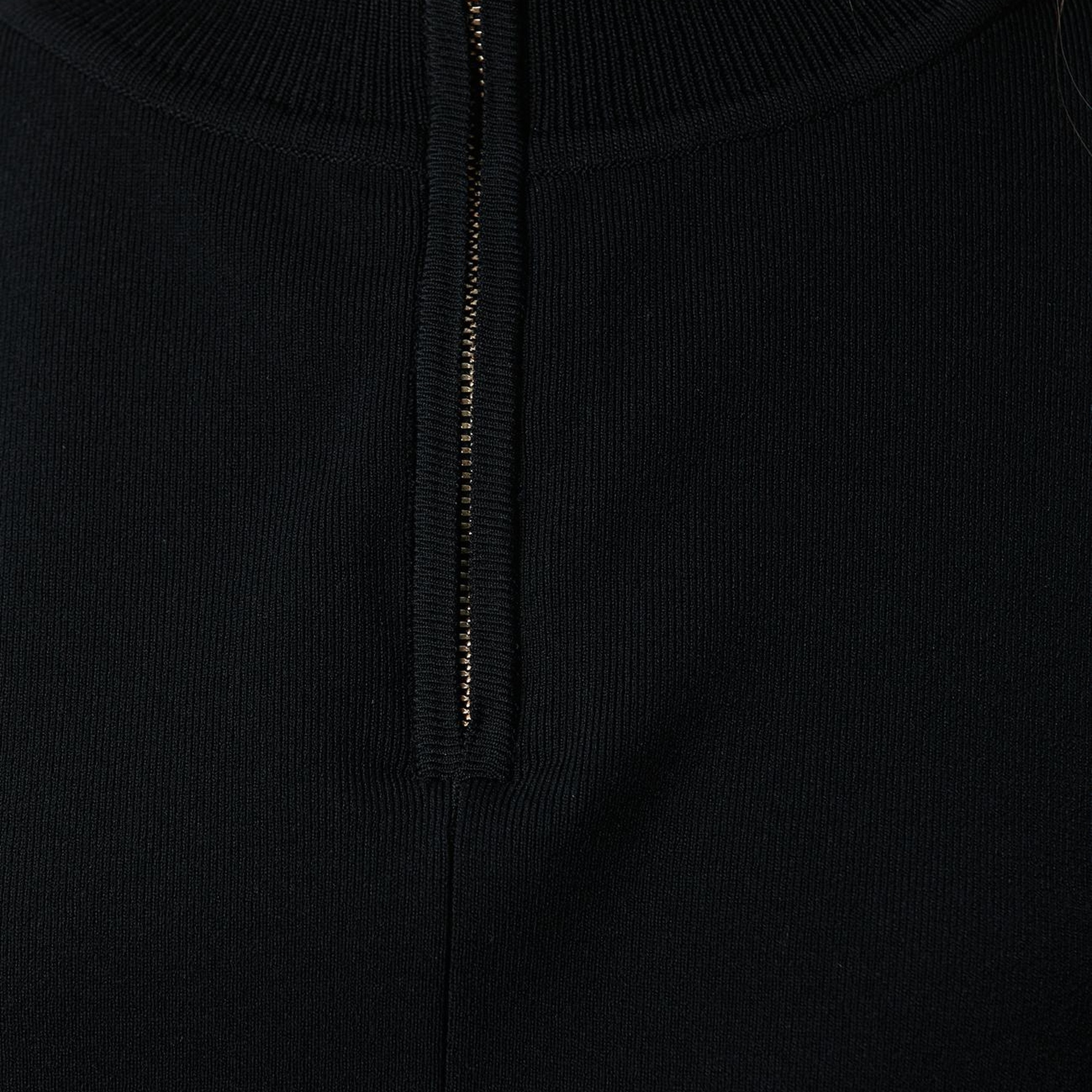 Network Kadın Siyah Bol Form Basic Triko Kazak