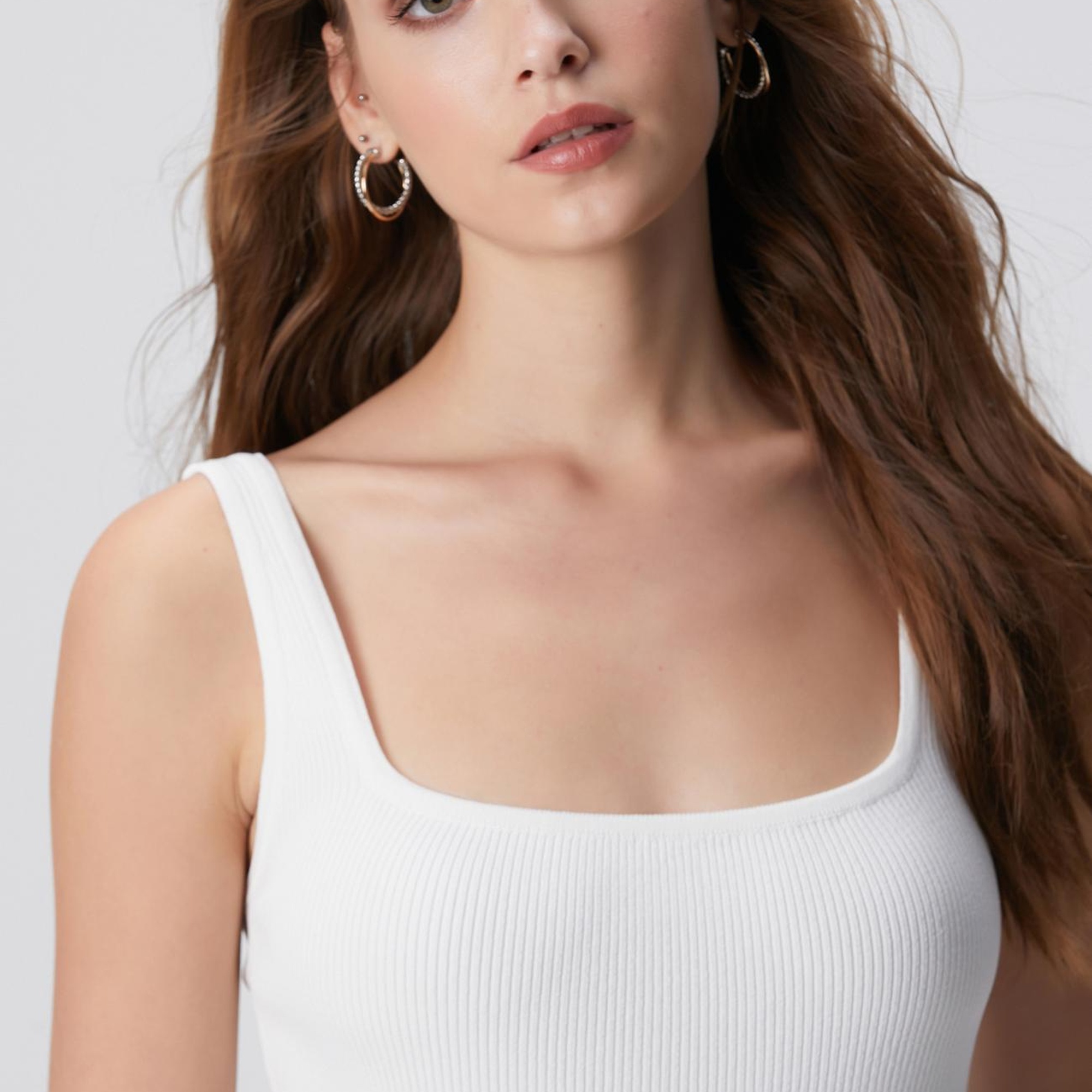 Network Kadın Kırık Beyaz Triko Atlet