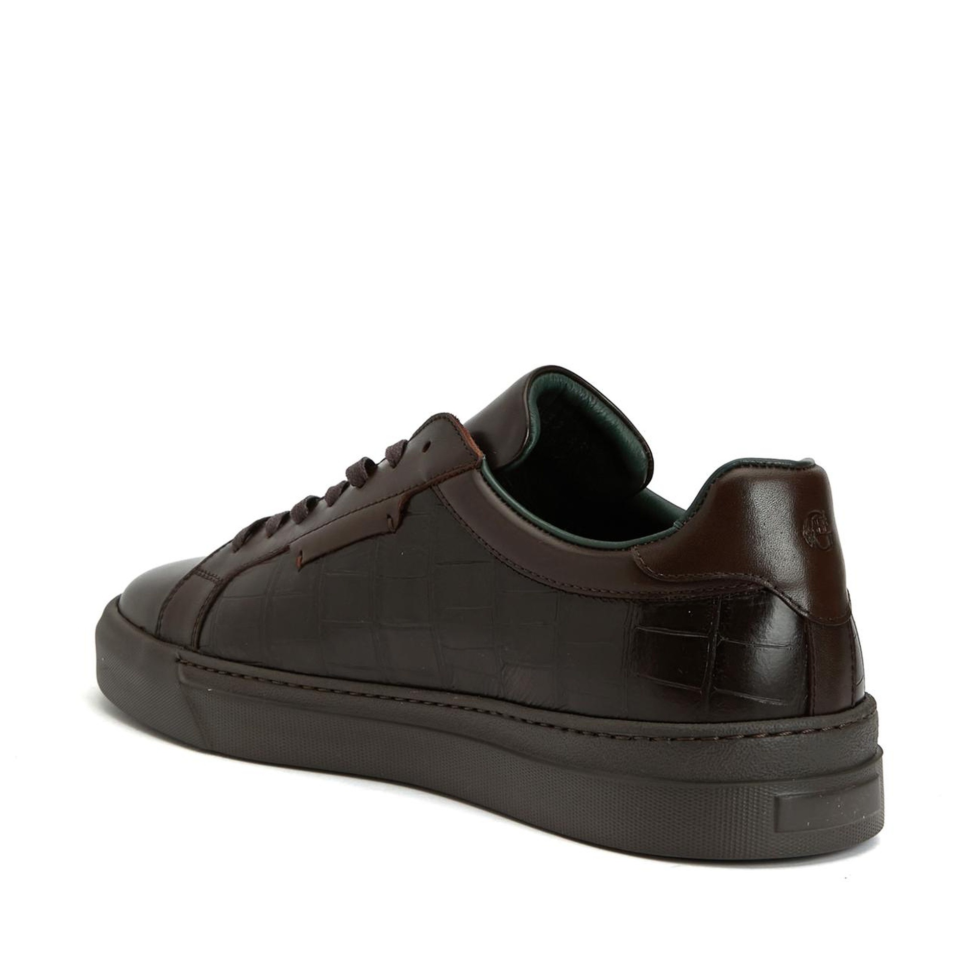 George Hogg Erkek Kahverengi Deri Sneaker