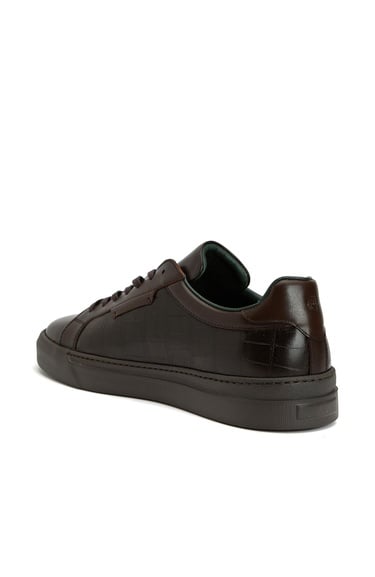  George Hogg Erkek Kahverengi Deri Sneaker