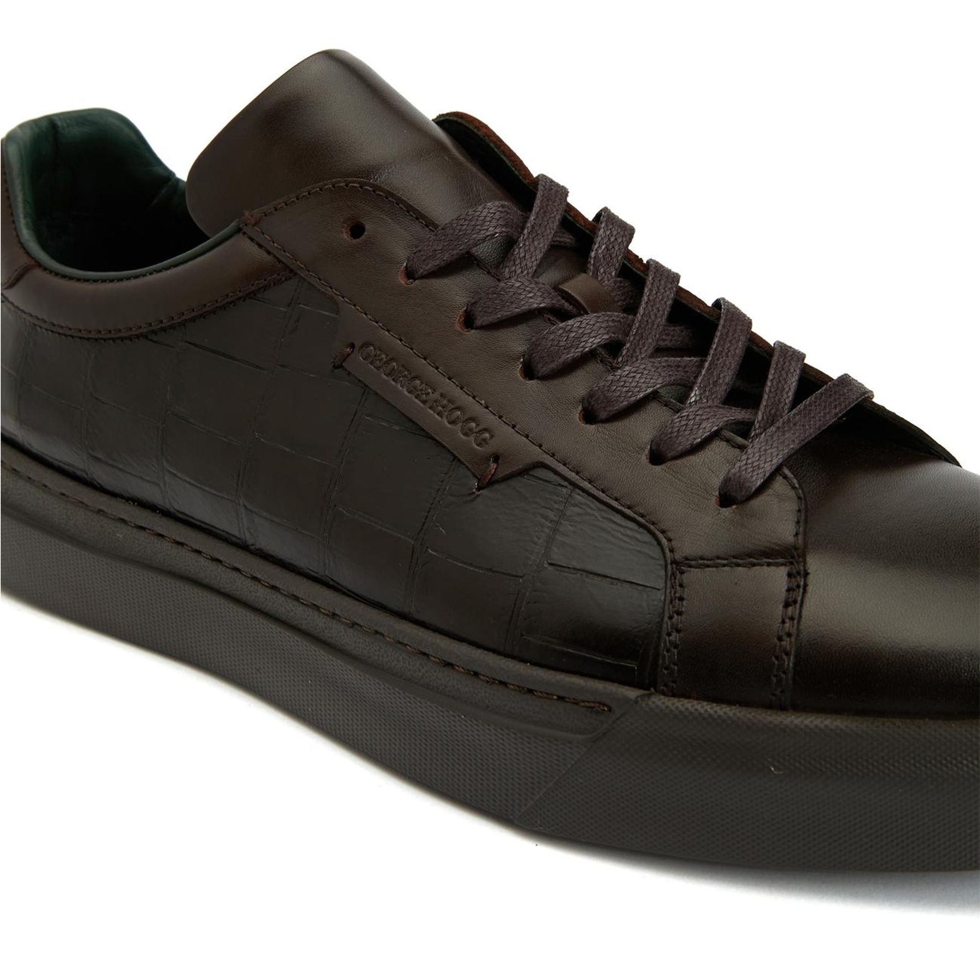 George Hogg Erkek Kahverengi Deri Sneaker