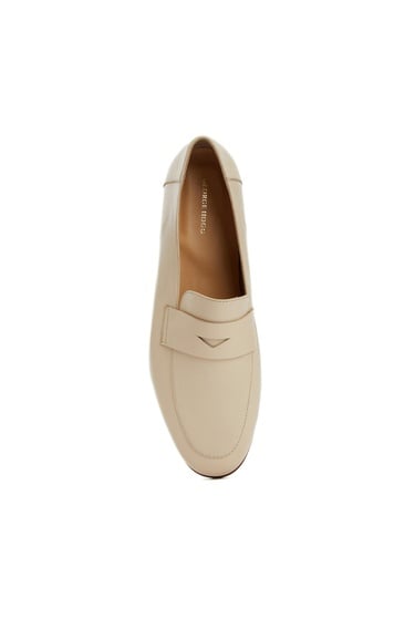  George Hogg Kadın Nude Kuşak Detaylı Deri Loafer
