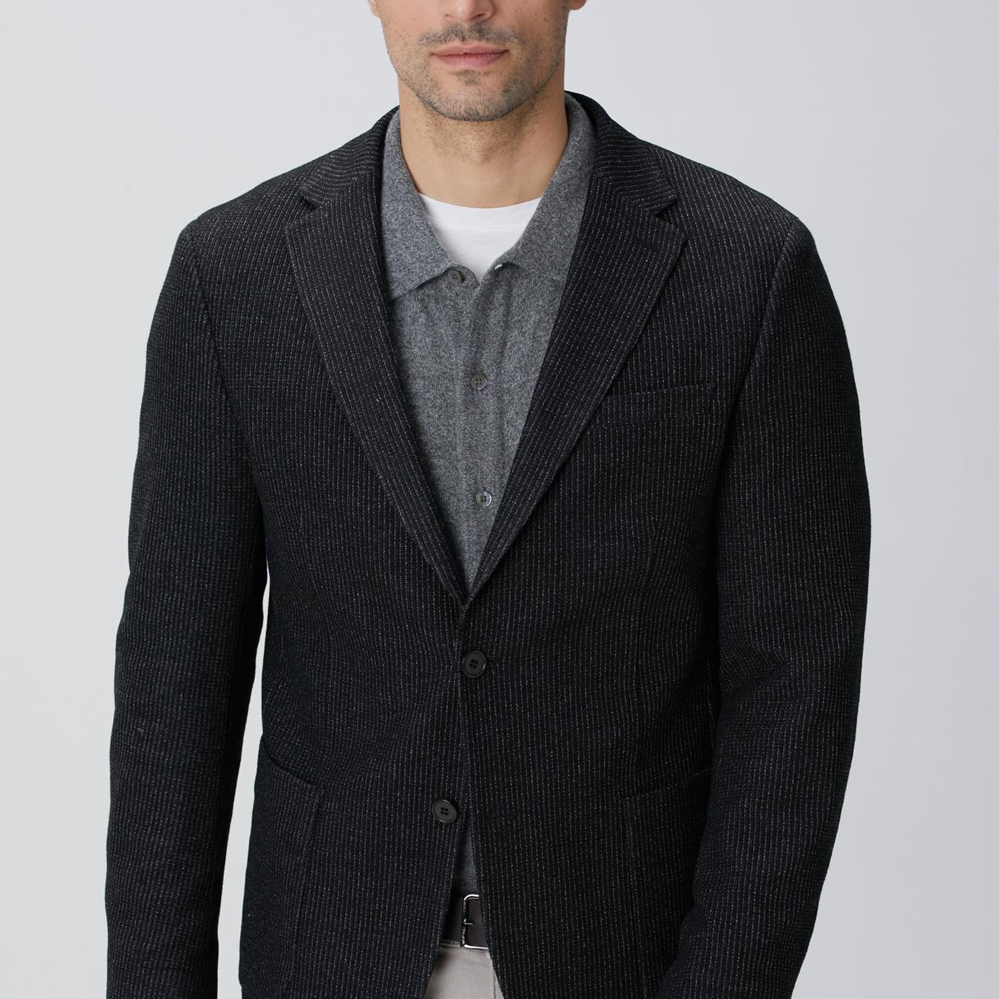 Network Erkek Antrasit Yün Karışımlı Ceket