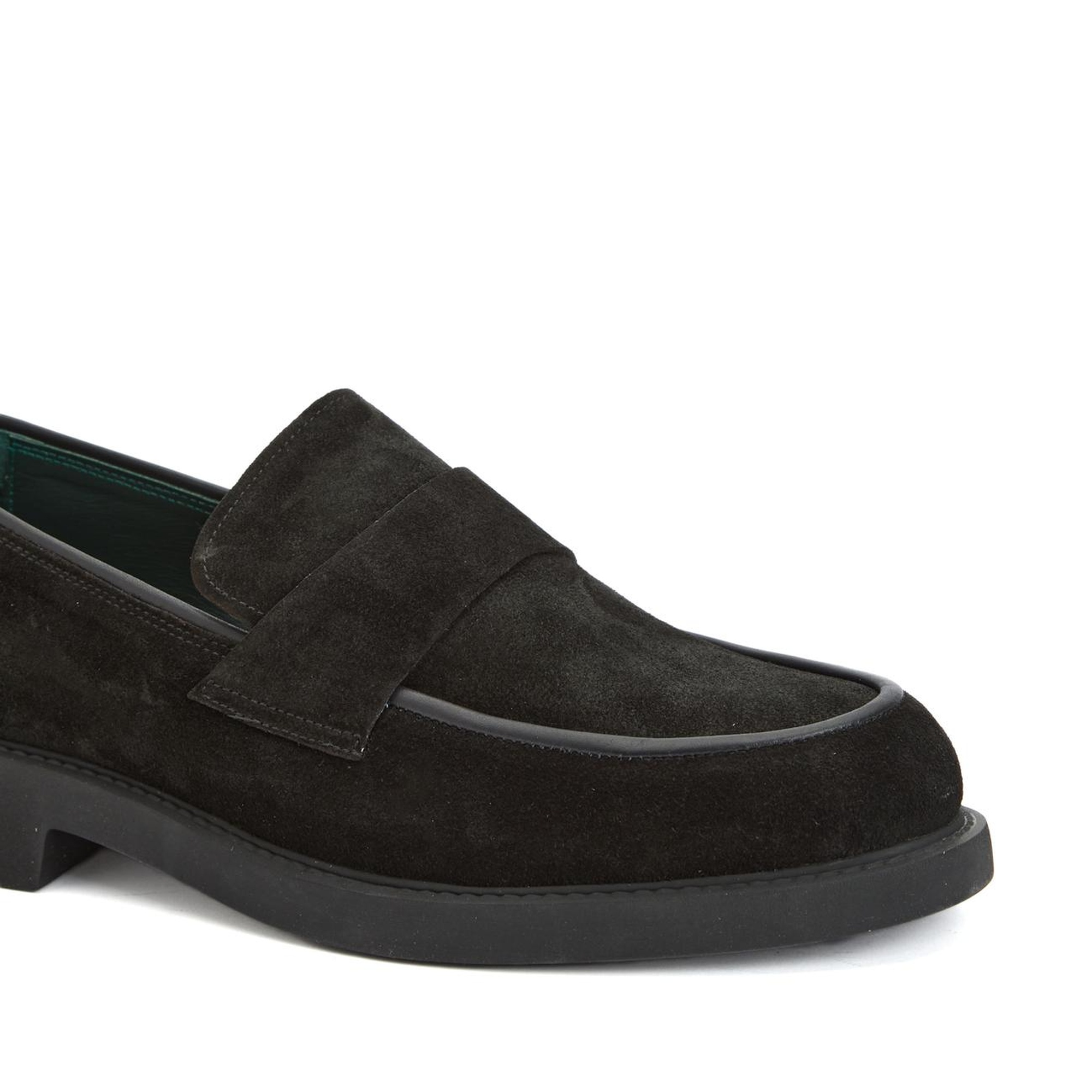 George Hogg Erkek Siyah Deri Loafer