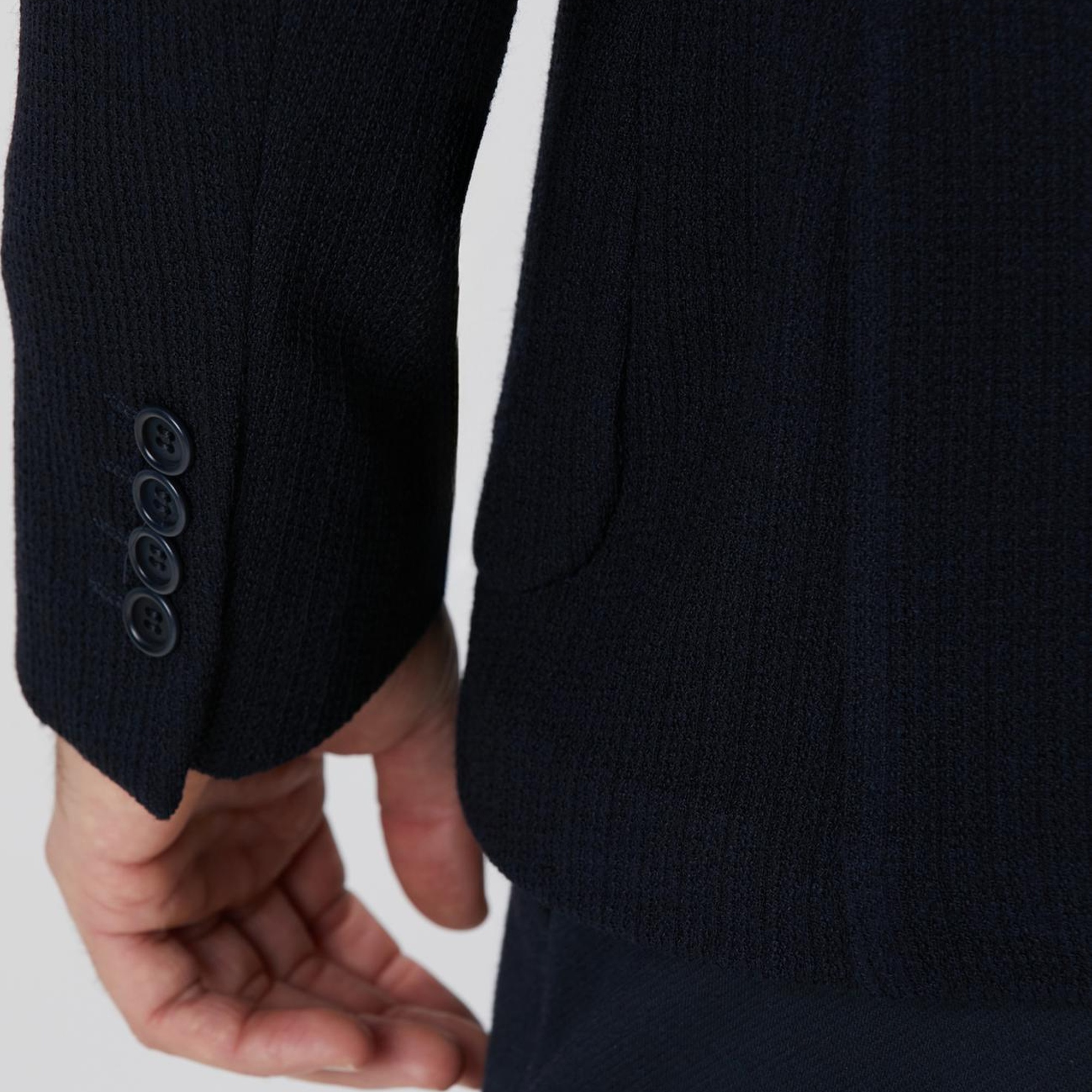 Network Erkek Lacivert Yün Karışımlı Örme Ceket