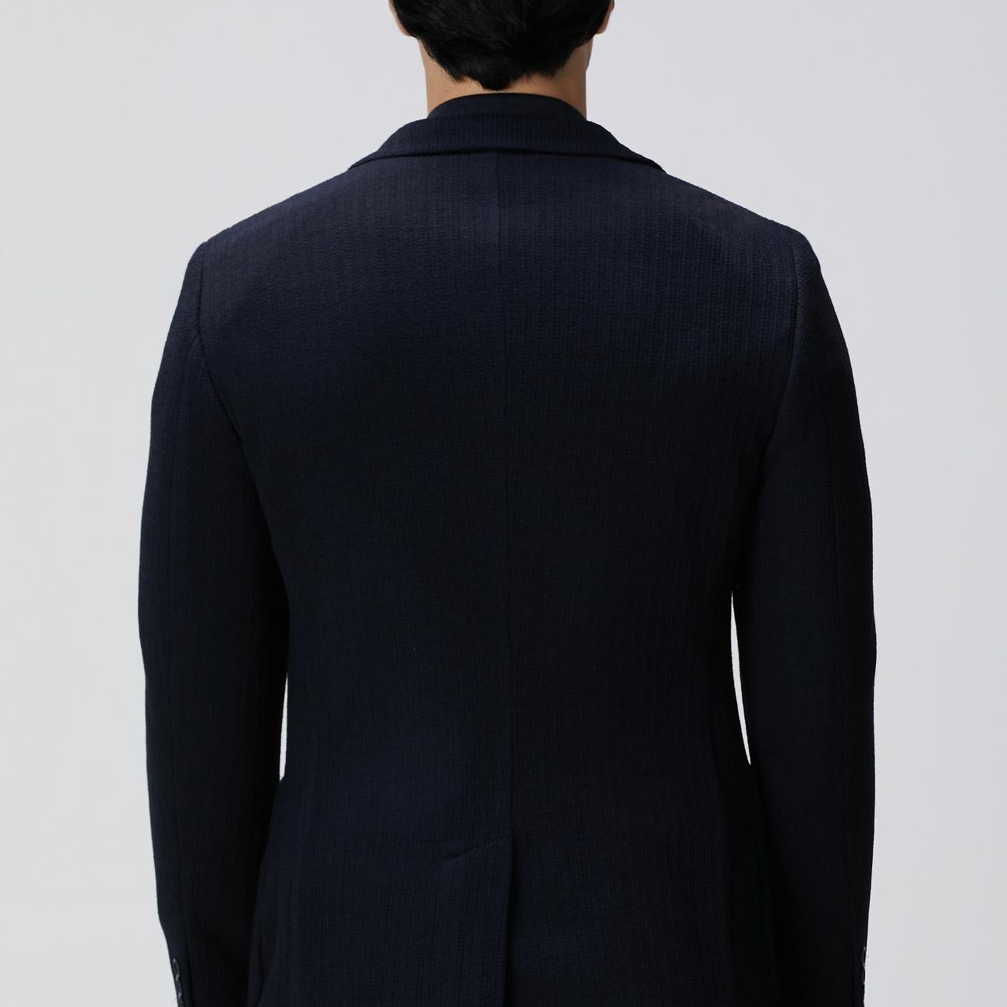 Network Erkek Lacivert Yün Karışımlı Örme Ceket
