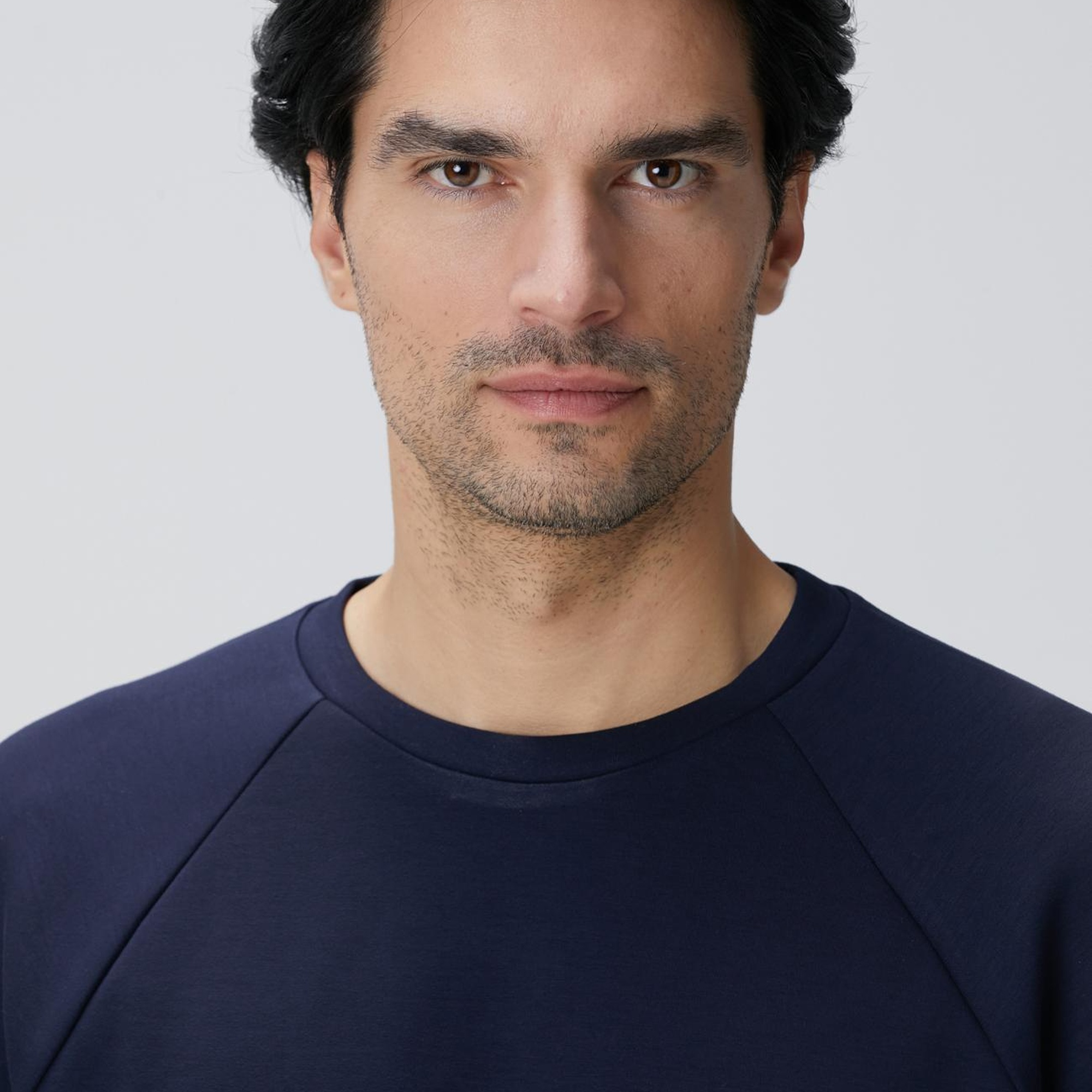 Network Erkek Lacivert Bisiklet Yaka Basic Sweatshirt