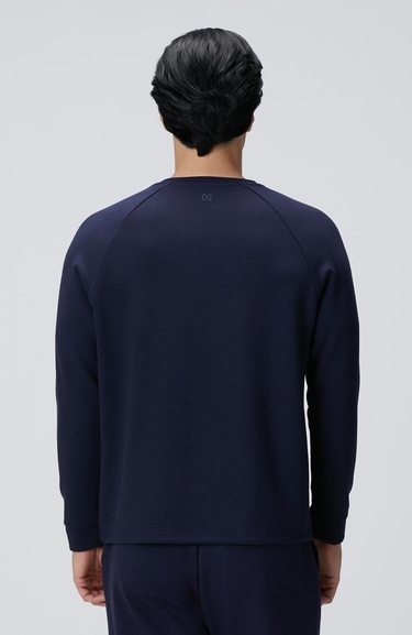 Network Erkek Lacivert Bisiklet Yaka Basic Sweatshirt