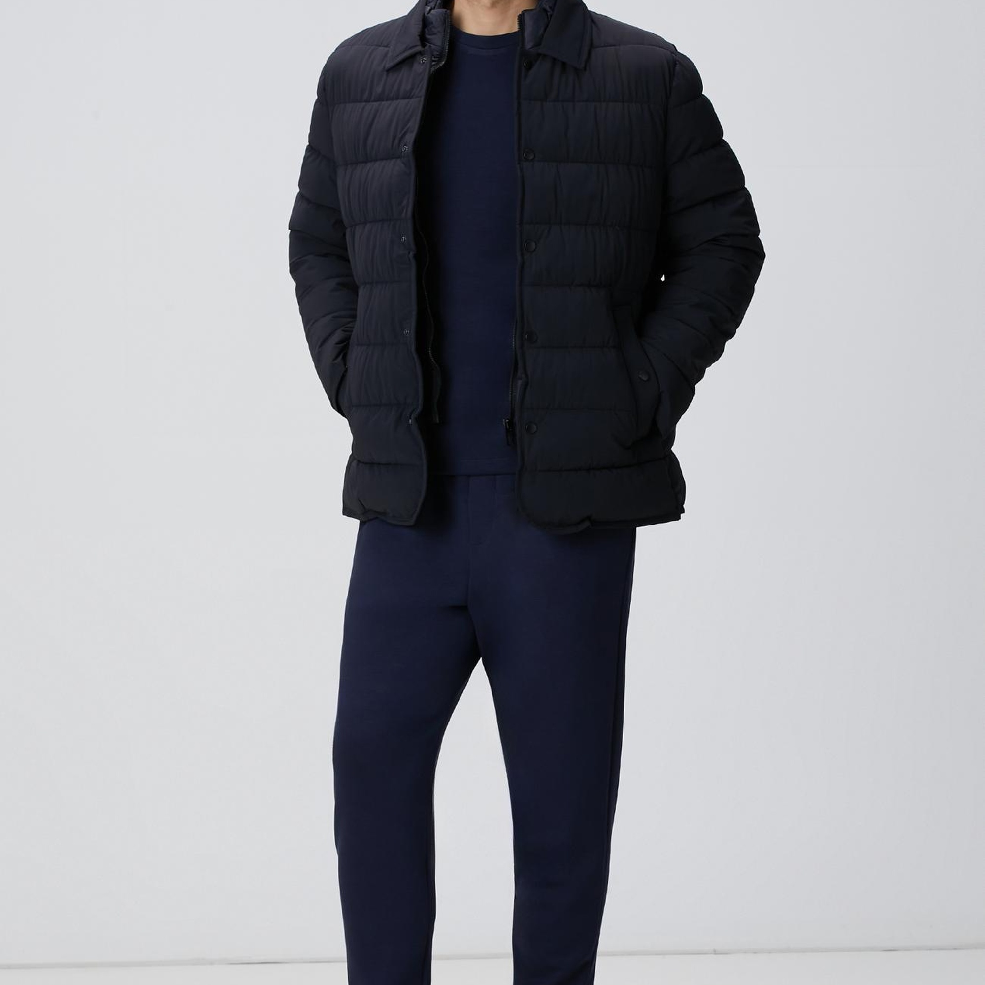 Network Erkek Lacivert Bisiklet Yaka Basic Sweatshirt