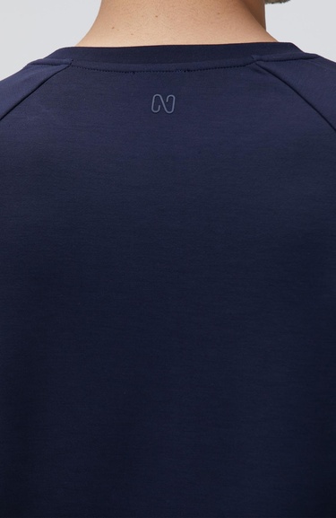  Network Erkek Lacivert Bisiklet Yaka Basic Sweatshirt