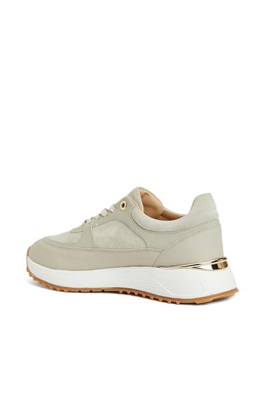  George Hogg Kadın Bej Deri Sneaker