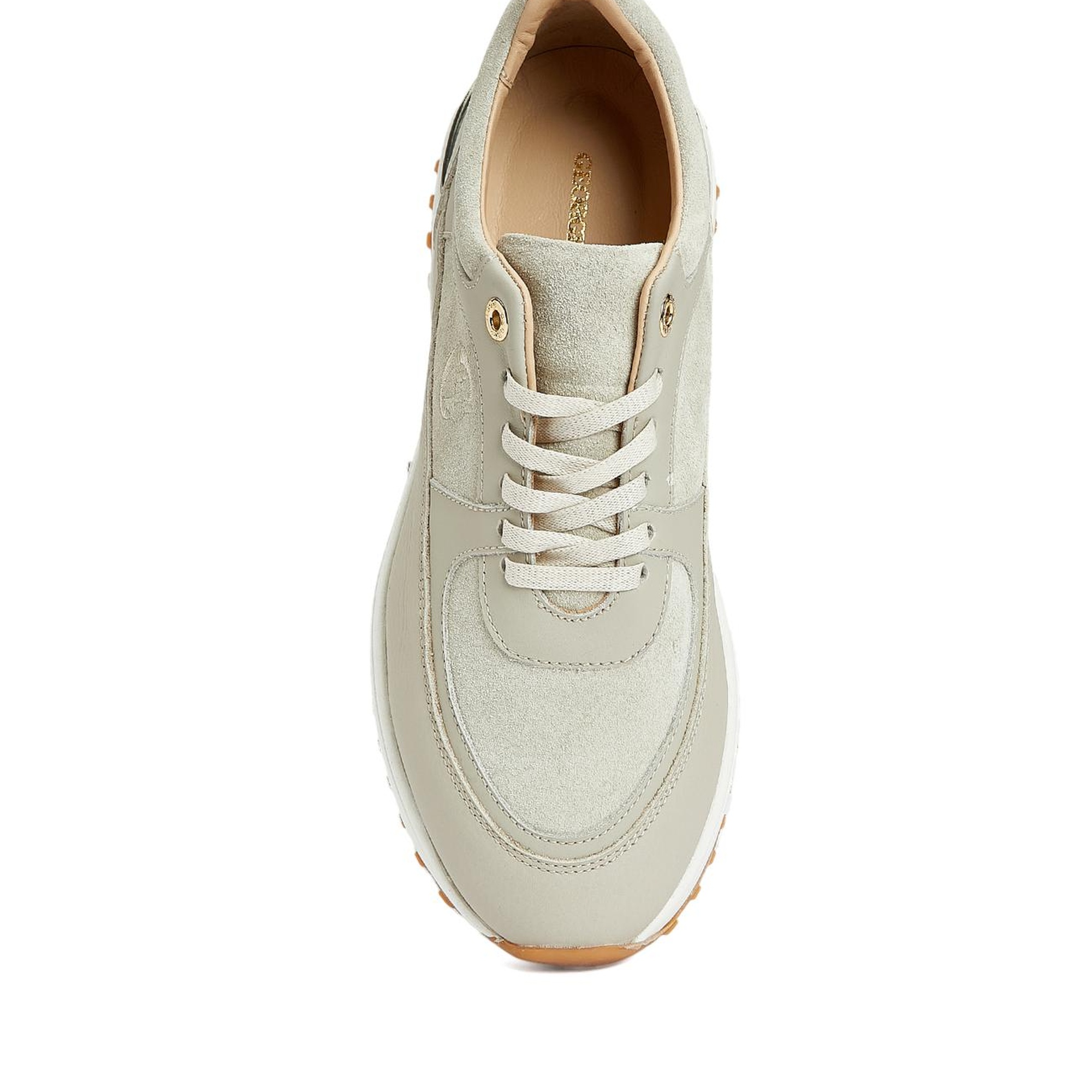 George Hogg Kadın Bej Deri Sneaker