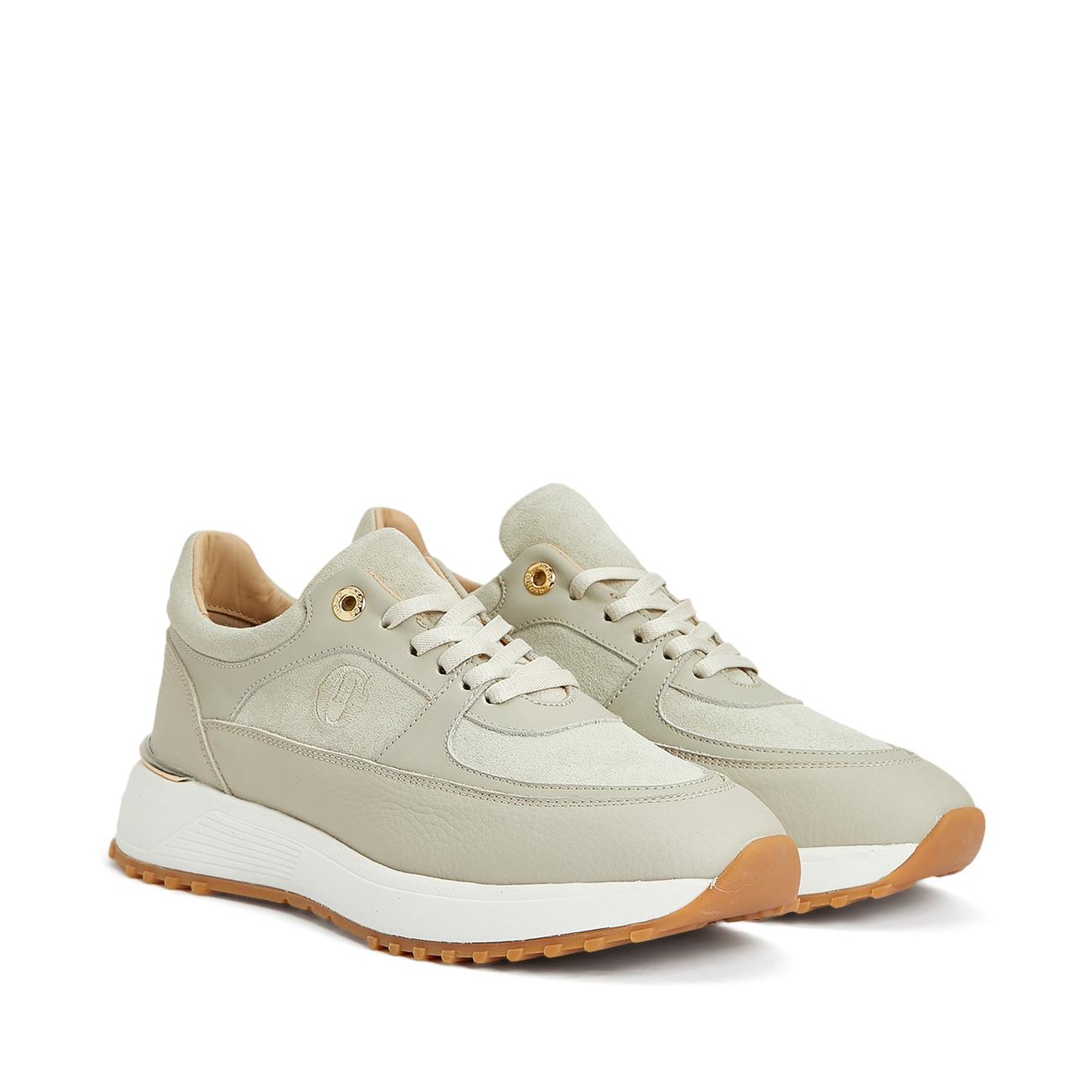 George Hogg Kadın Bej Deri Sneaker