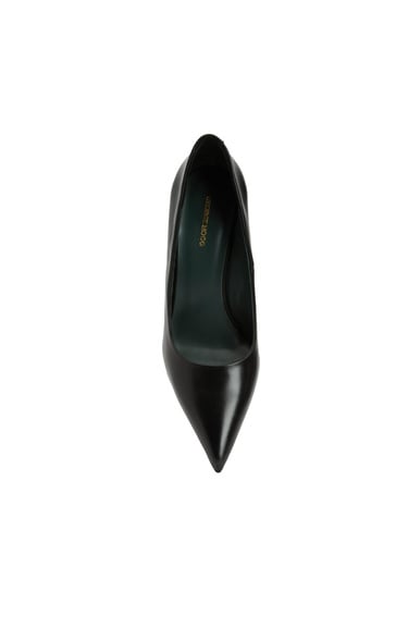  George Hogg Kadın Siyah Deri Topuklu Ayakkabı