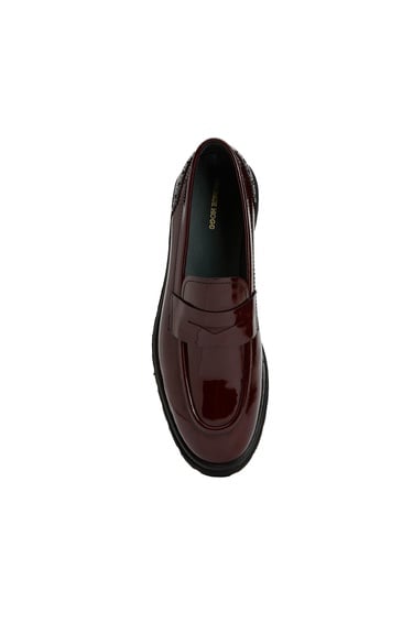  George Hogg Kadın Bordo Deri Loafer