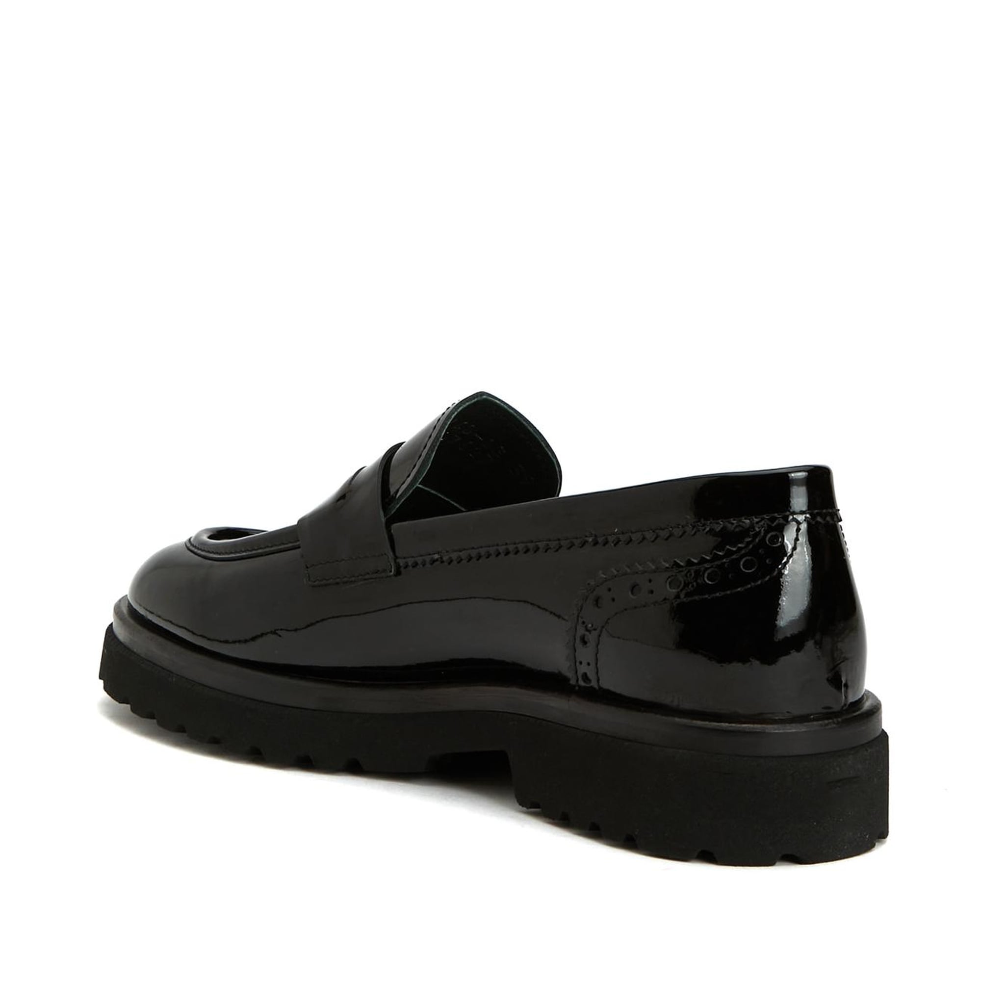 George Hogg Kadın Siyah Deri Loafer