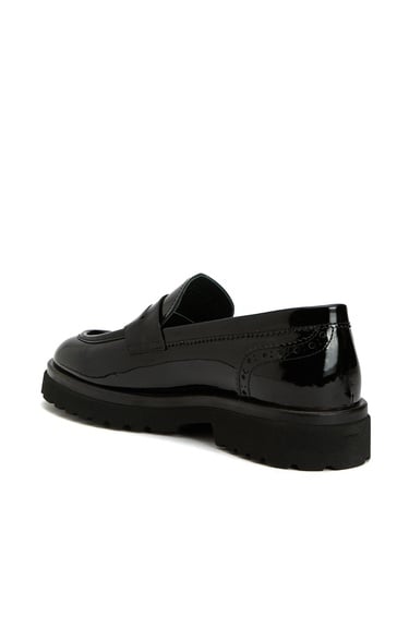  George Hogg Kadın Siyah Deri Loafer