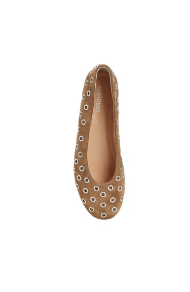  Divarese Kadın Taba Kapsül Detaylı Deri Babet