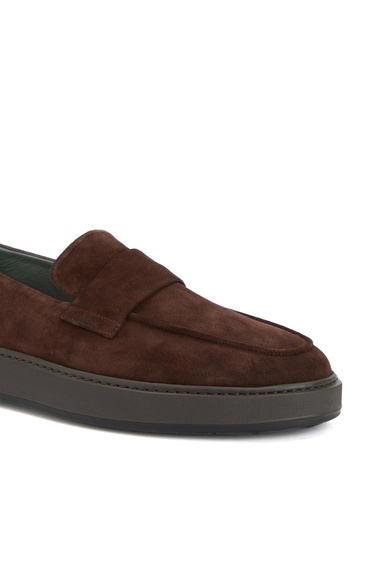  George Hogg Erkek Kahverengi Süet Loafer