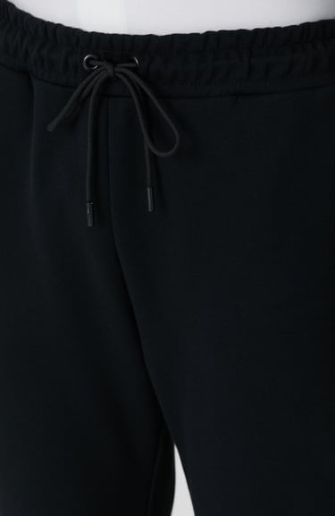  Network Erkek Siyah Boru Paça Yan Cep Detaylı Eşofman Altı