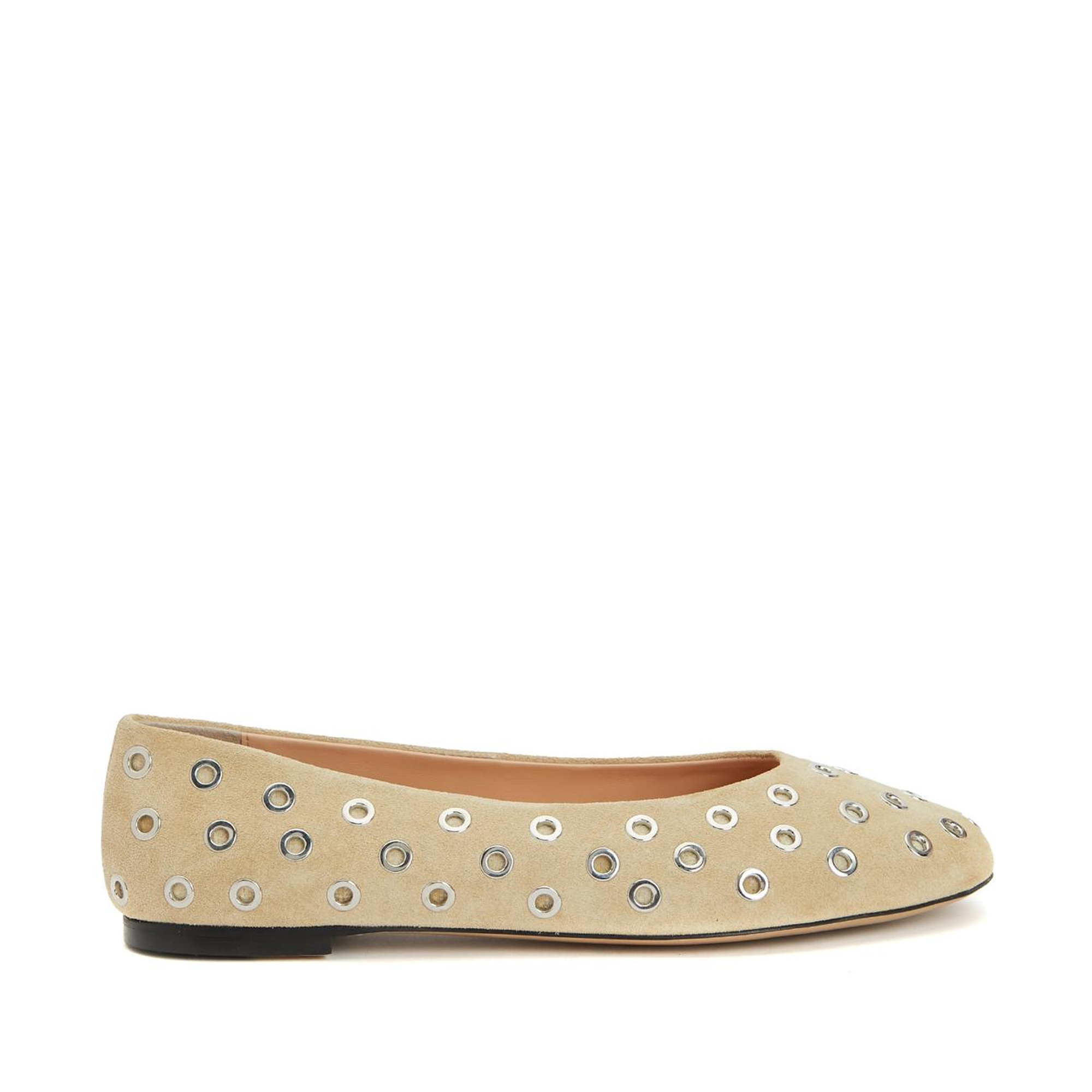 Divarese Kadın Bej Kapsül Detaylı Deri Babet