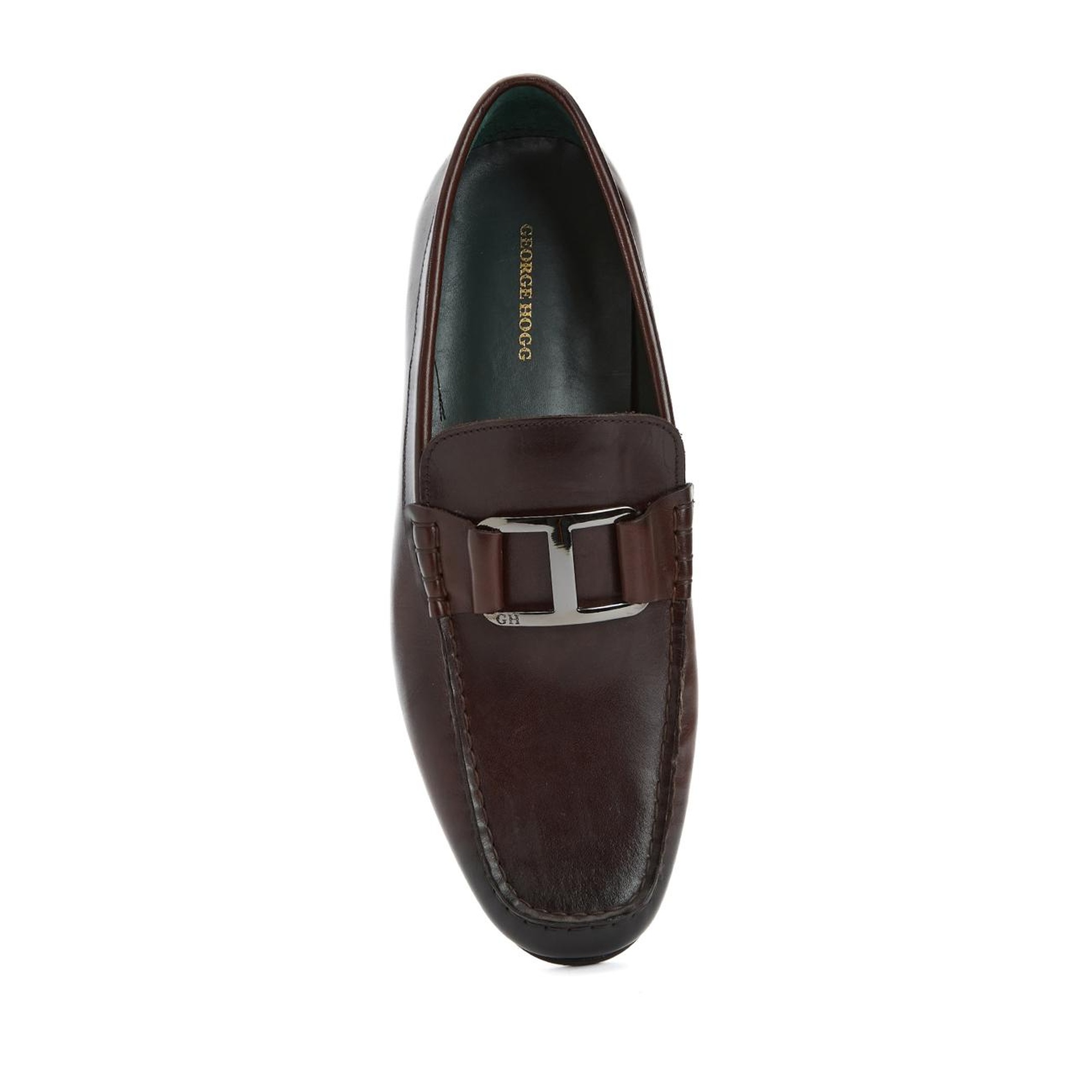 George Hogg Erkek Kahverengi Toka Detaylı Deri Loafer