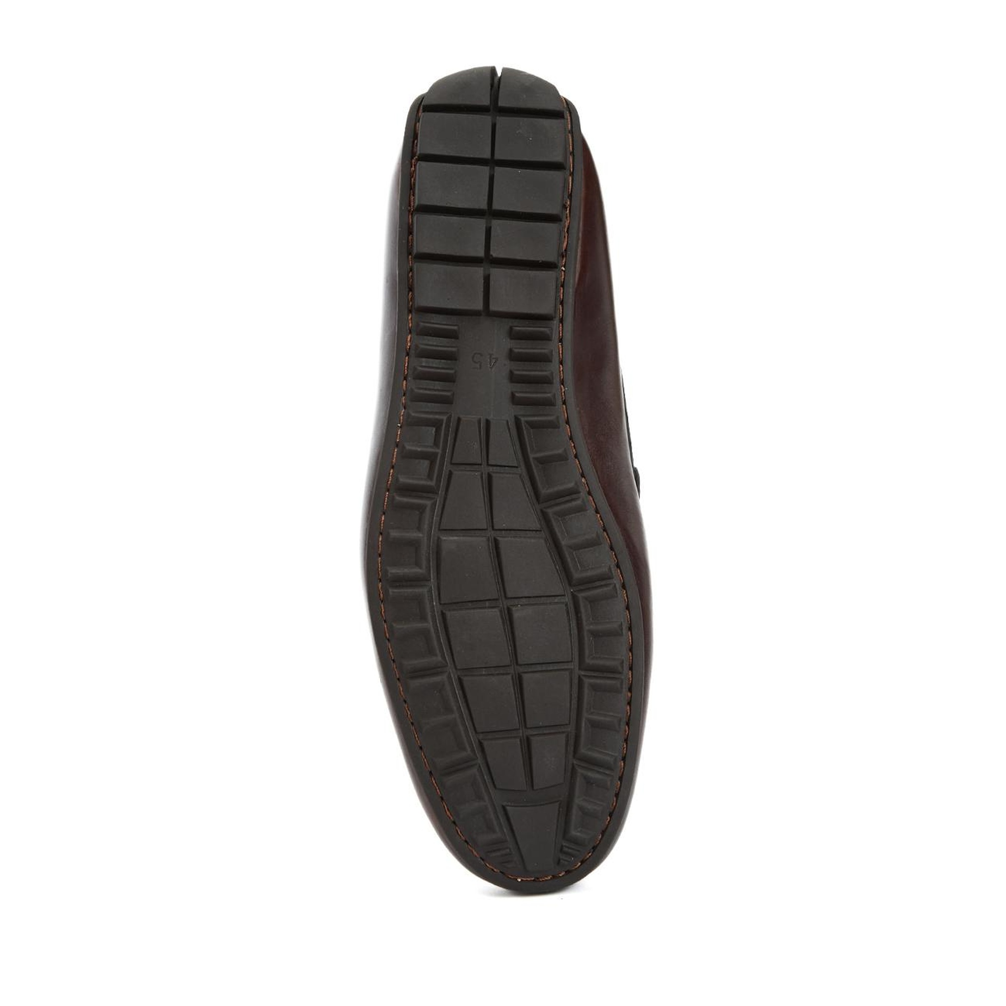 George Hogg Erkek Kahverengi Toka Detaylı Deri Loafer