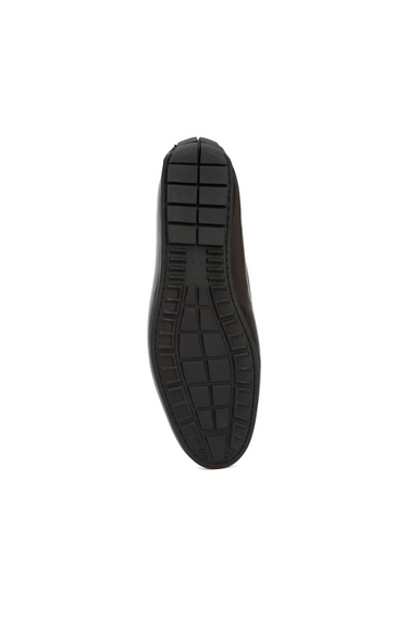  George Hogg Erkek Siyah Toka Detaylı Deri Loafer