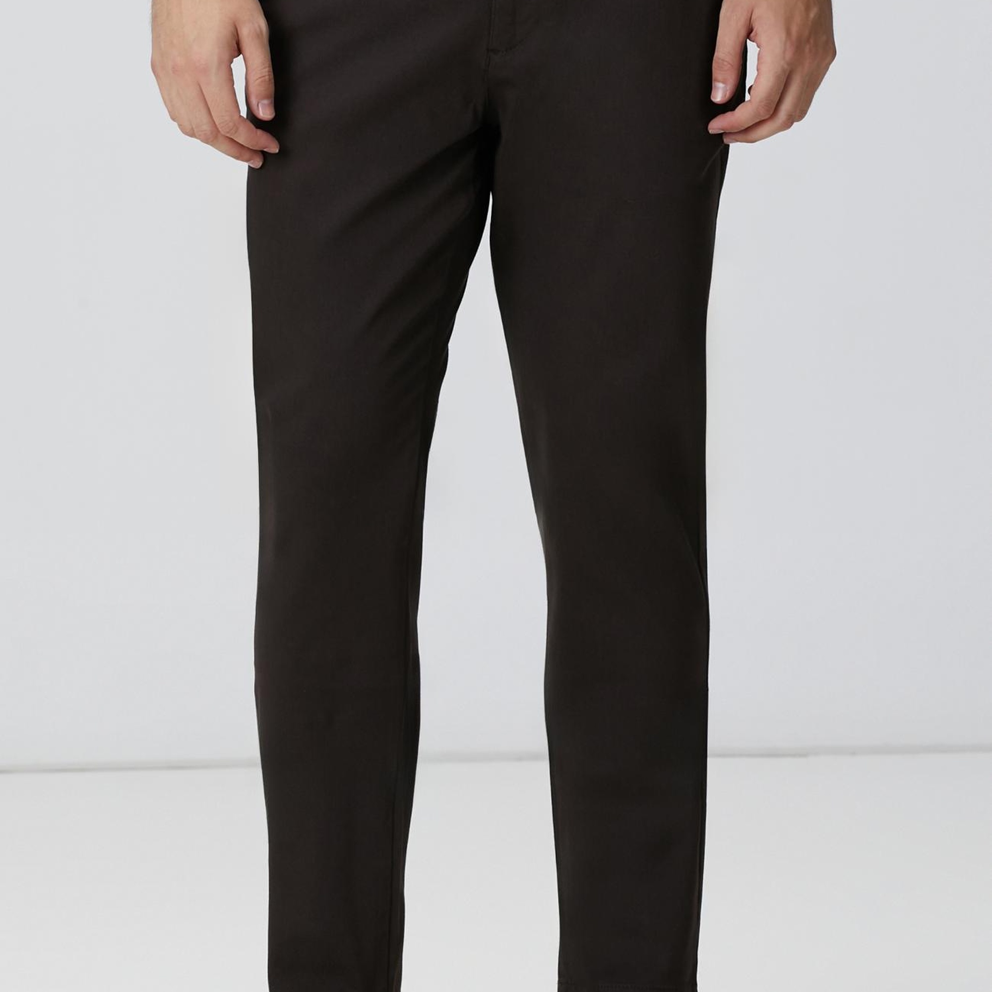 Network Erkek Kahverengi Sepet Örgü Desenli Chino Pantolon