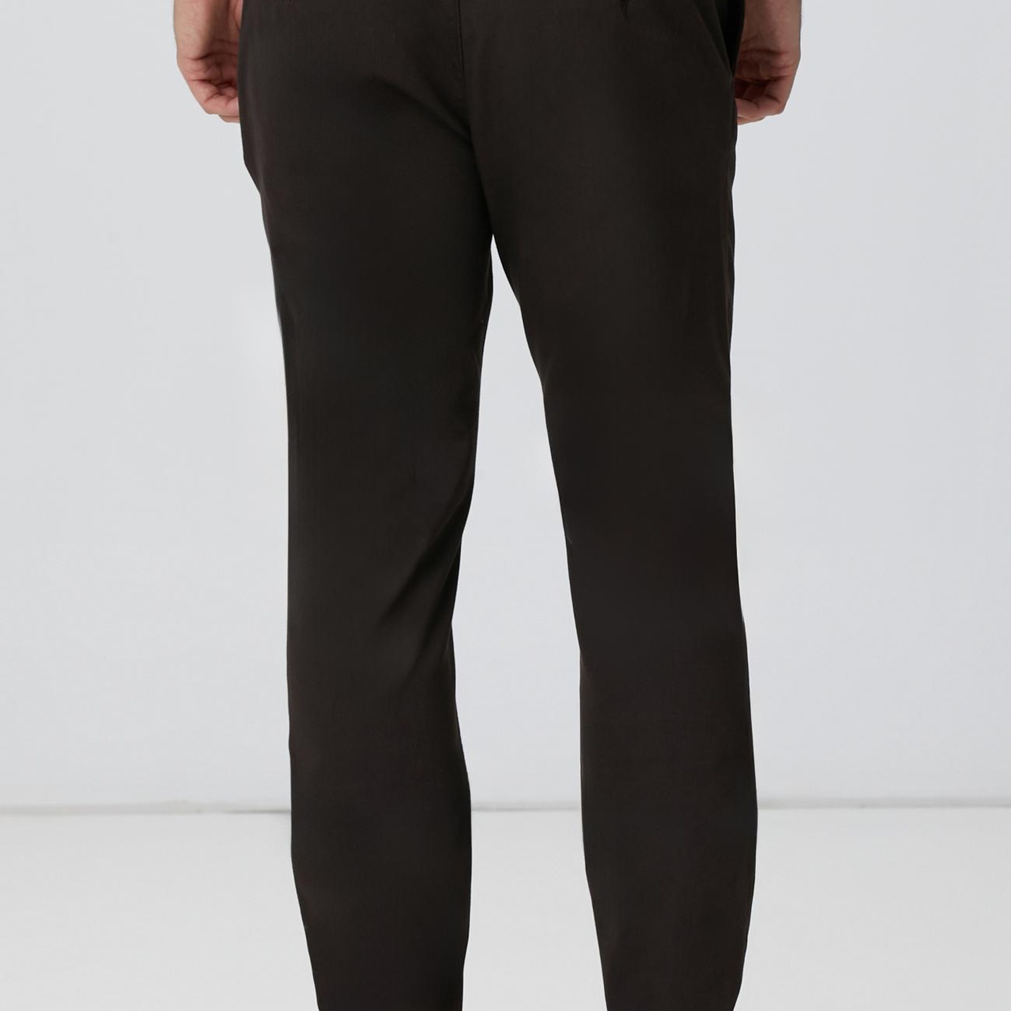 Network Erkek Kahverengi Sepet Örgü Desenli Chino Pantolon