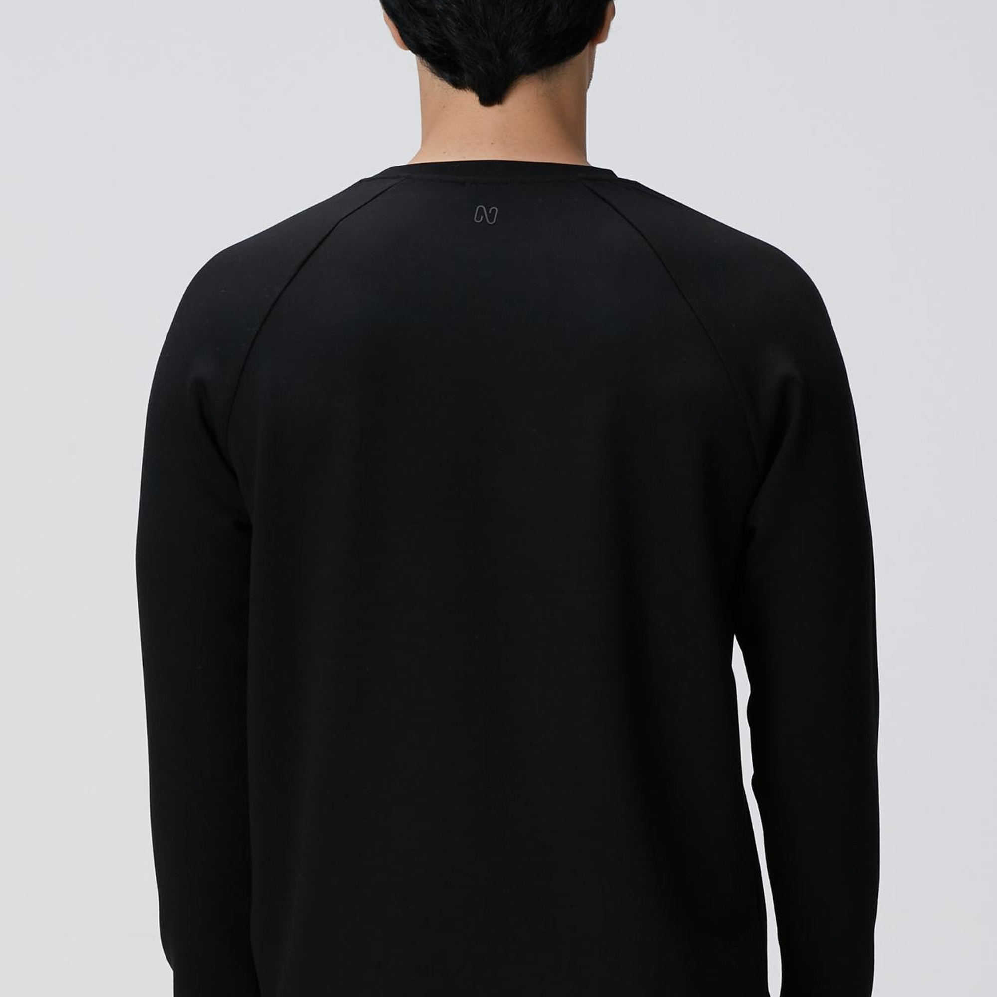 Network Erkek Siyah Bisiklet Yaka Basic Sweatshirt