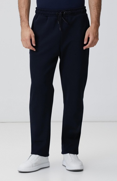  Network Erkek Lacivert Boru Paça Yan Cep Detaylı Eşofman Altı