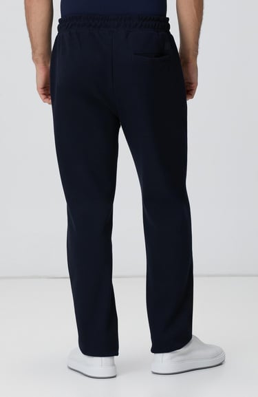  Network Erkek Lacivert Boru Paça Yan Cep Detaylı Eşofman Altı