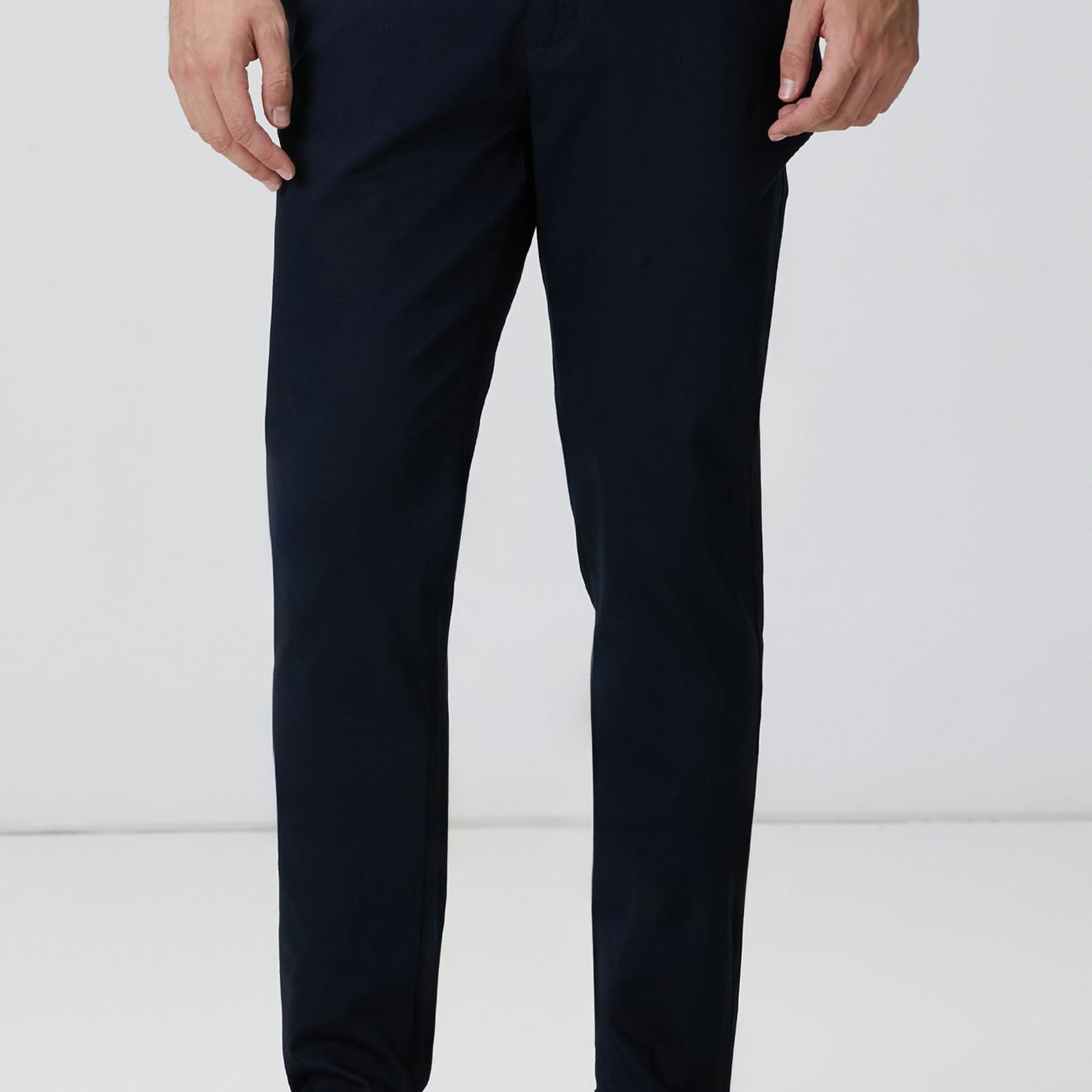 Network Erkek Lacivert Sepet Örgü Desenli Chino Pantolon