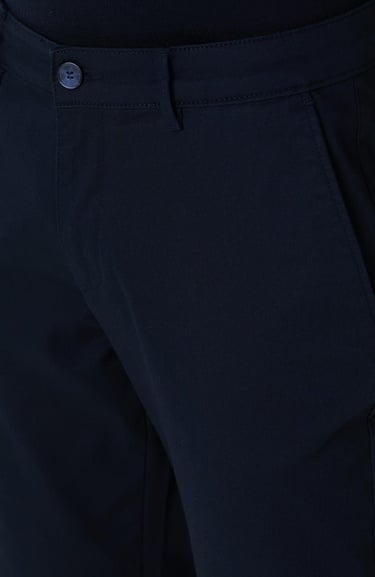  Network Erkek Lacivert Sepet Örgü Desenli Chino Pantolon