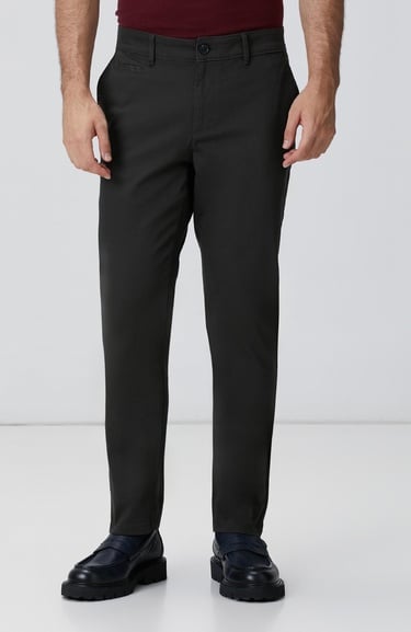  Network Erkek Antrasit Sepet Örgü Desenli Chino Pantolon