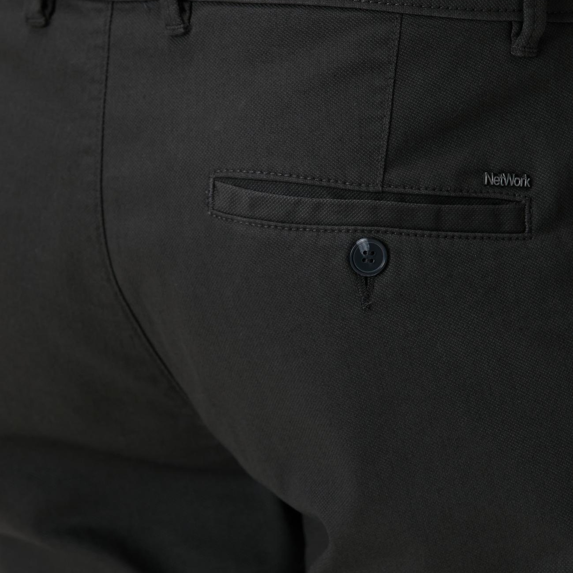 Network Erkek Antrasit Sepet Örgü Desenli Chino Pantolon