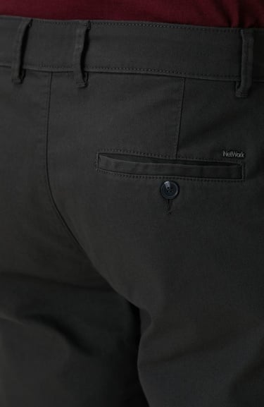  Network Erkek Antrasit Sepet Örgü Desenli Chino Pantolon