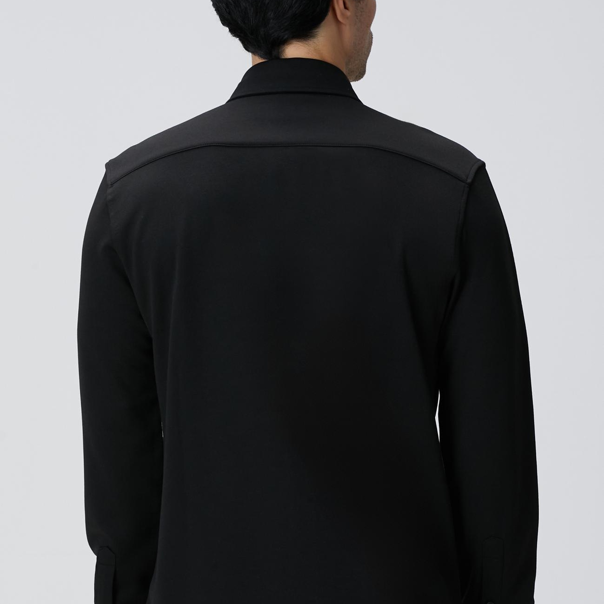 Network Erkek Siyah Uzun Kollu Örme Gömlek