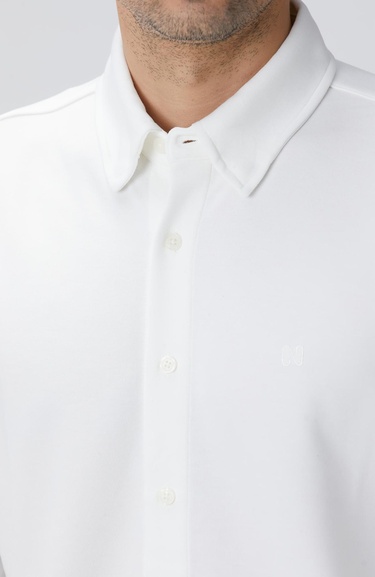  Network Erkek Kırık Beyaz Uzun Kollu Örme Gömlek