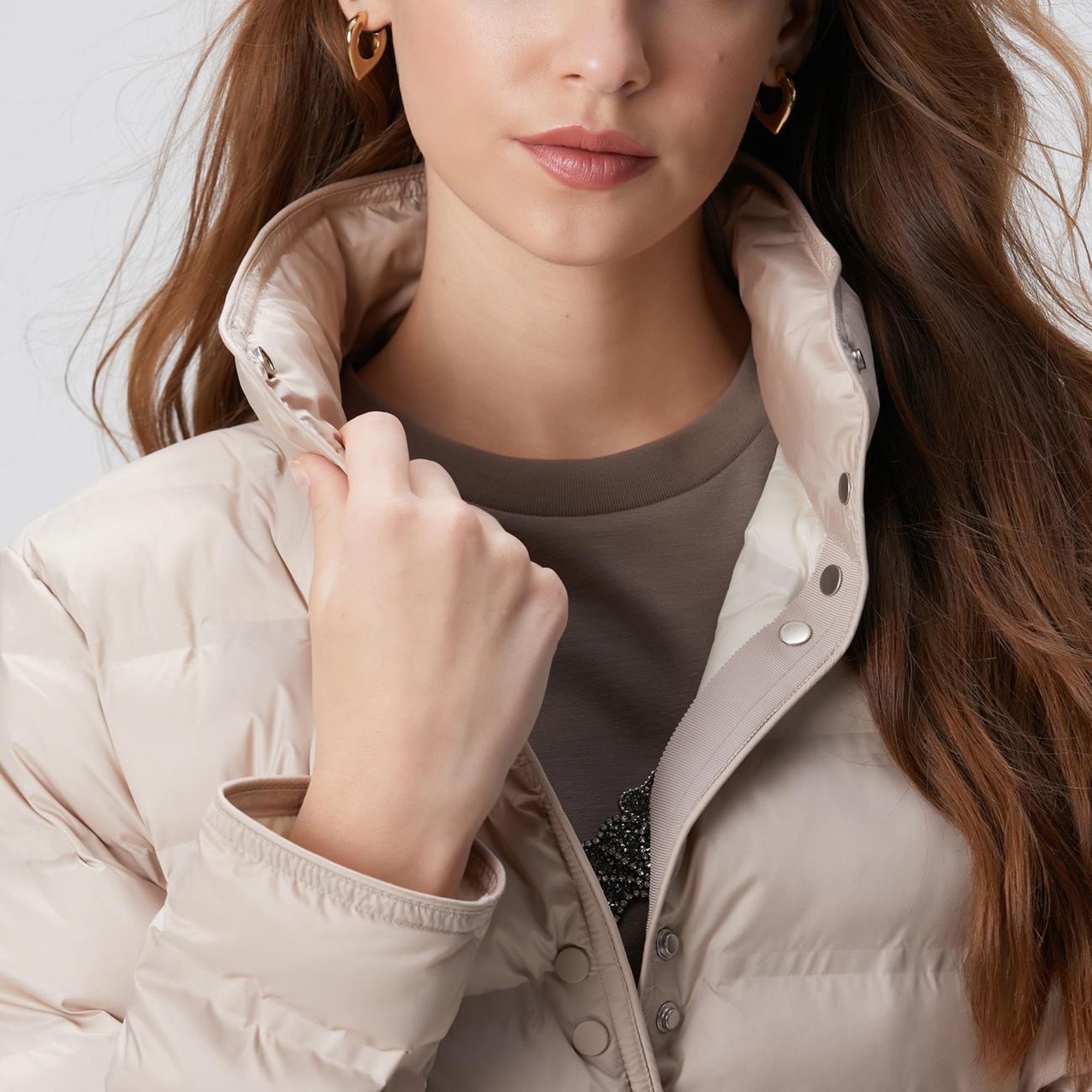 Network Kadın Taş Puffer Mont