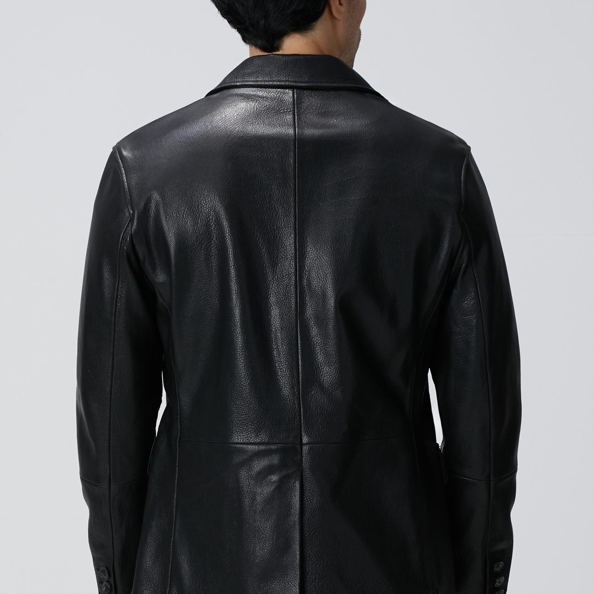 Network Erkek Siyah Deri Ceket