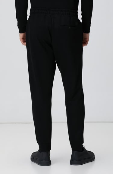  Network Erkek Siyah Yandan Cepli Basic Eşofman Altı