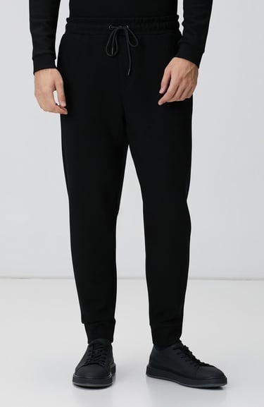  Network Erkek Siyah Yandan Cepli Basic Eşofman Altı