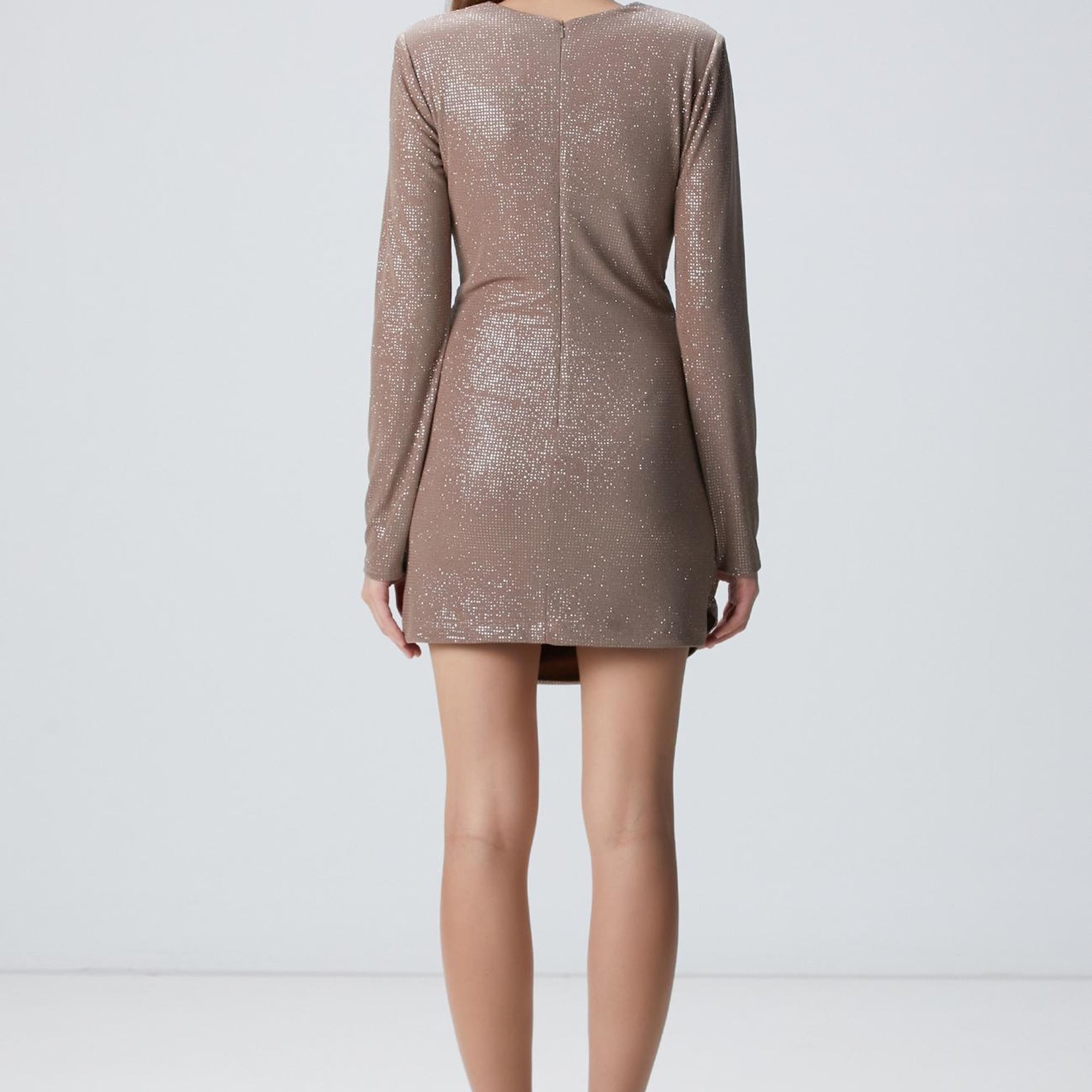 Network Kadın Siyah Payetli Abiye Elbise