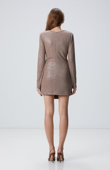  Network Kadın Siyah Payetli Abiye Elbise