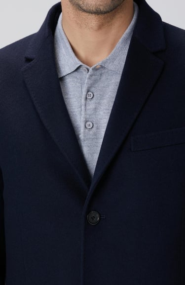  Network Erkek Limited Lacivert Kaşmir Palto