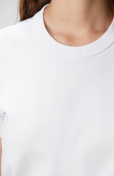  Network Kadın Kırık Beyaz Basic T-shirt