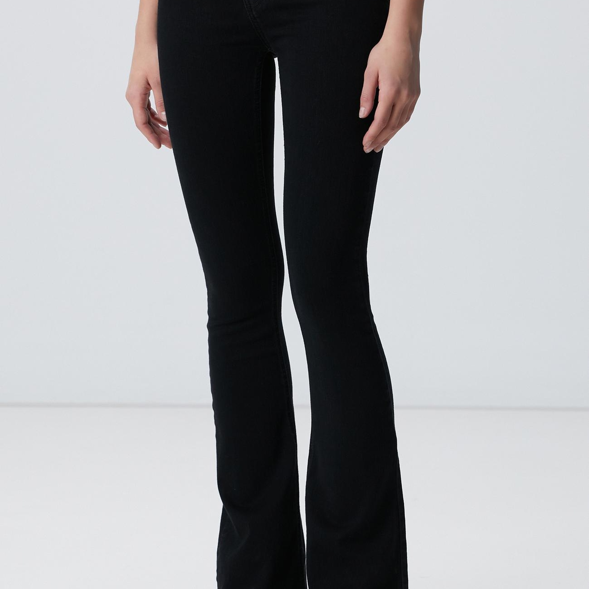 Network Kadın Siyah Denim Pantolon