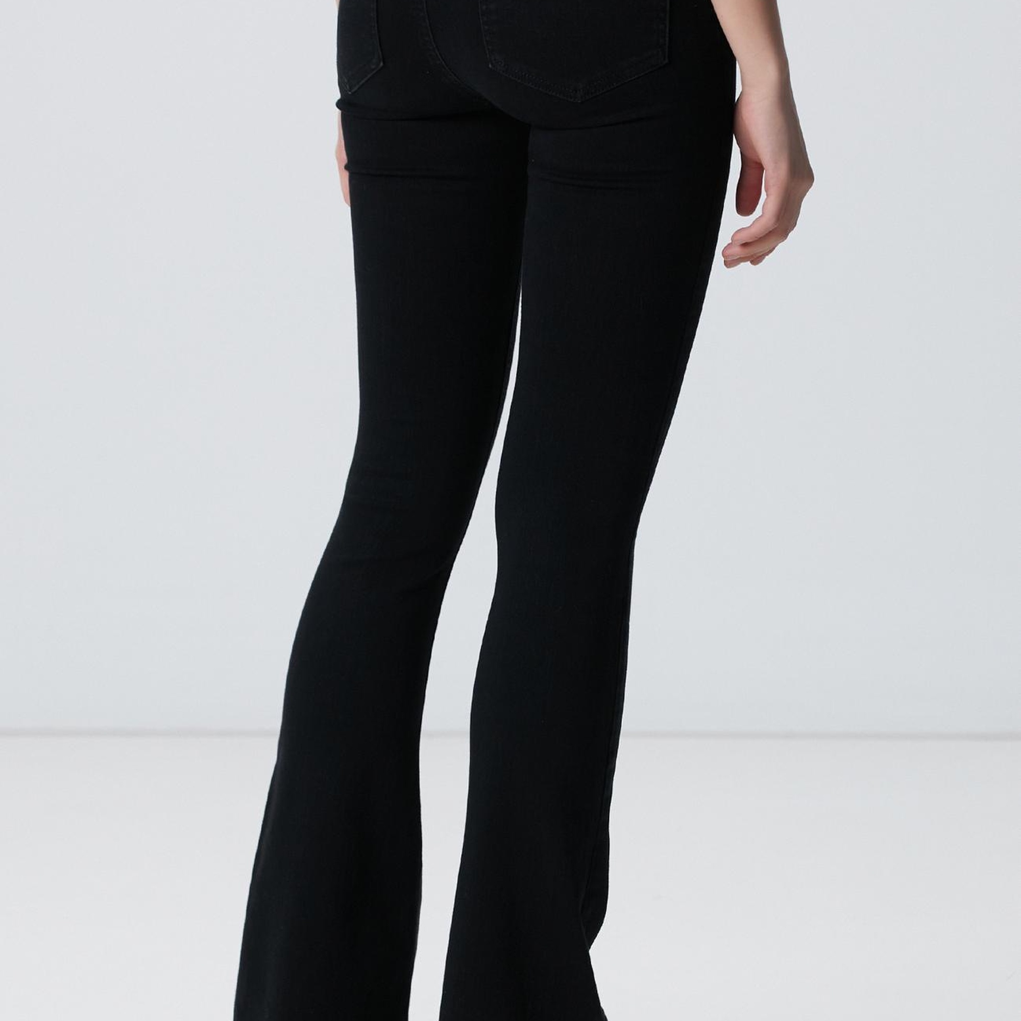 Network Kadın Siyah Denim Pantolon